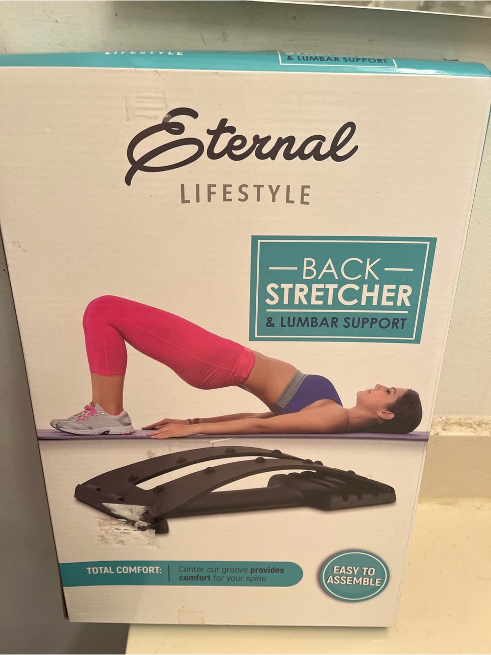 Back Stretcher & Lumbar Support - Black